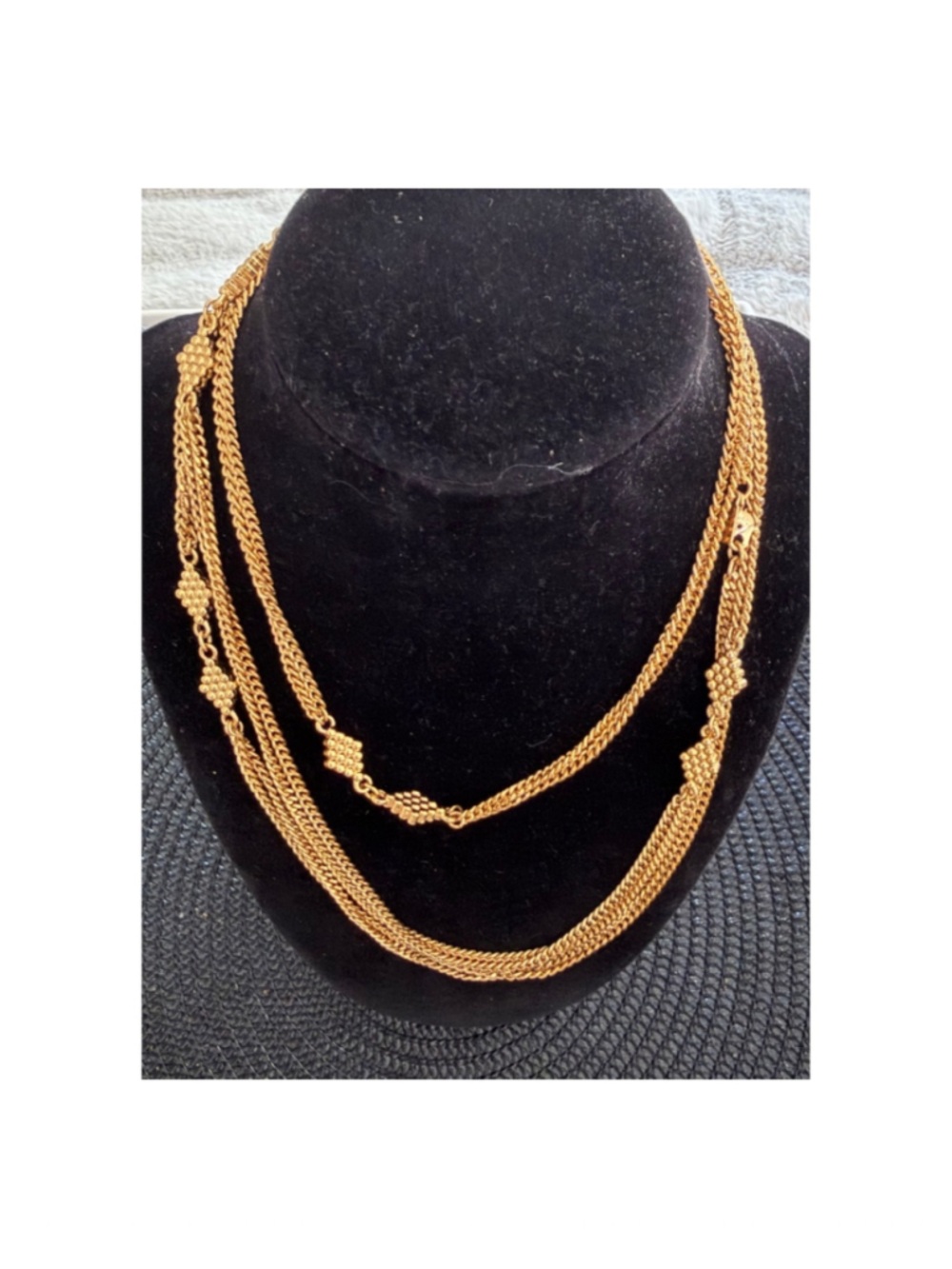 Gold Tone Vintage Monet Necklace